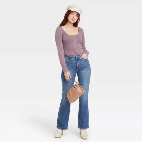 NWT Women's High-Rise Vintage Bootcut Jeans - Universal Thread Medium Wash 14 - Picture 2 of 13